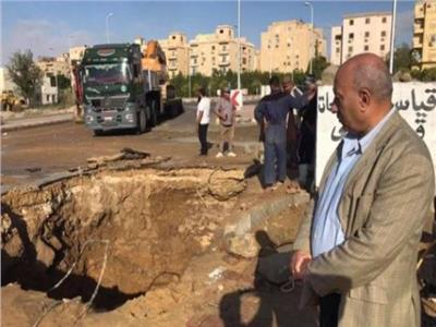 عودة المياه إلى مدينة الشيخ زايد بعد إصلاح الخط الرئيسي 