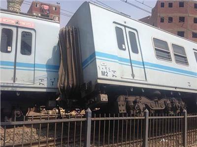 تفاصيل انحراف قطار مترو عن القضبان بخط «حلوان - المرج»