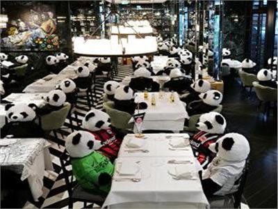 «الباندا» بديل الزبائن بمطعم ألماني