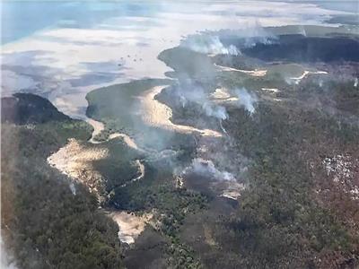حرائق استراليا تجتاح جزيرة تراثية