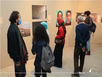افتتاح معرض «فن البقاء في المنزل» بمكتبة الإسكندرية .. صور