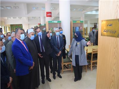 تضم 4405 كتب ورسالة علمية.. افتتاح المكتبة المركزية بجامعة سوهاج الجديدة
