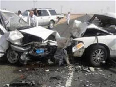 مصاب واحد وتحطم 5 سيارات في حادث مروري بالدقهلية