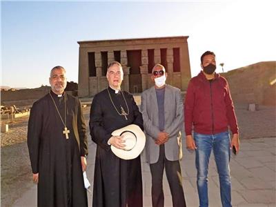 ممثلو الكنيسة الكاثوليكية بالأقصر يستقبلون السفير الباباوي بمصر