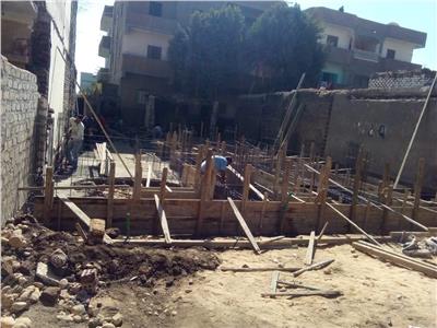إيقاف 5 حالات بناء مخالفة بمركز سمالوط في المنيا