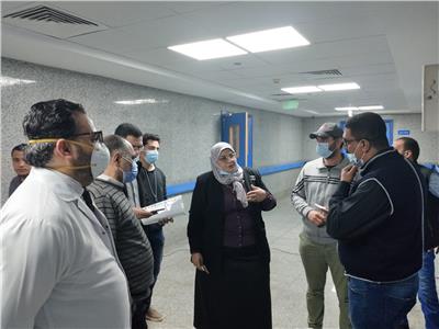 نائبة المنوفية تتفقد مبنى الطوارىء بمستشفى شبين الكوم التعليمي