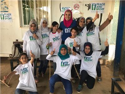 النائبة آية مدني تشجع  السوريات بمخيم الزعتري على ممارسة الرياضة