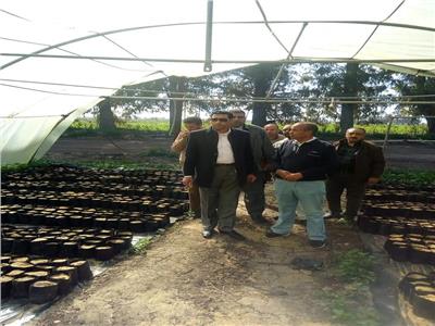 «الزراعة» تتابع سير العمل بمزارع ومشاتل الغربية