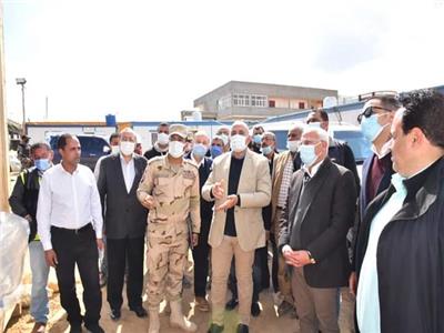 وزير الري ومحافظ بورسعيد يتفقدان محطة «شادر عزام»
