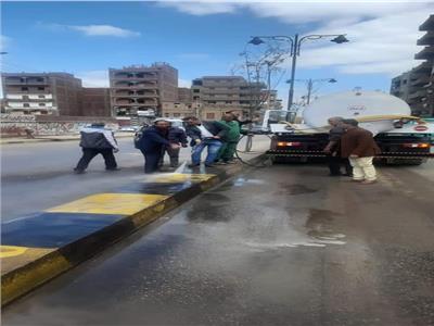 حملة مكبرة لرفع المخلفات والأتربة بمدينة شبين الكوم
