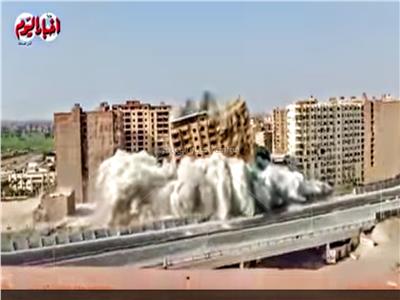 مصدر بالمحافظة: تفجير عقار فيصل المحترق لم يؤثر على سلامة الطريق الدائري
