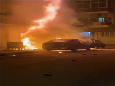 السيطرة على حريق بمحل كماليات سيارات في الإسكندرية | صور