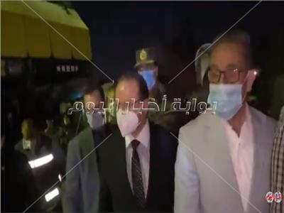 النائب العام وفريق التحقيق يصلوا موقع حادث قطار سوهاج | فيديو