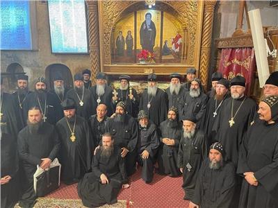 وصول وفد الكنيسة الروسية «دير الأنبا بيشوي» بوادي النطرون  