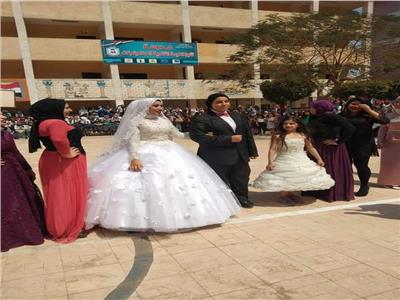 تعليم القليوبية تعلق على عرض أزياء عريس وعروسة بمدرسة في شبرا