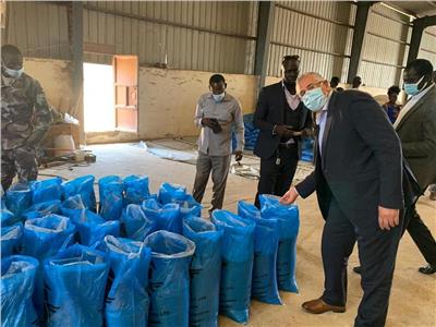 وزير الزراعة يتفقد المشروعات الزراعية بجنوب السودان ..صور