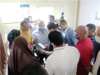 نائب محافظ الجيزة يتفقد مستشفى مبارك المركزي بمنشأة القناطر 