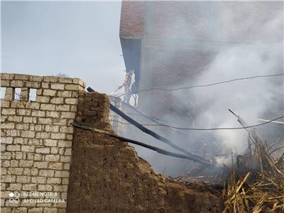 السيطرة على حريق في 3 منازل عشوائية بالعمار في «القليوبية»| صور 