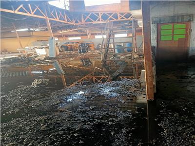 وزير القوي العاملة يتابع حريق أحد مصانع إنتاج اللحوم ببورسعيد