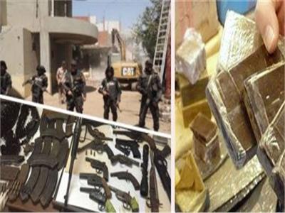 ضبط 60 تاجر سلاح ومخدرات في حملة أمنية بالجيزة