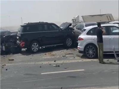 حادث تصادم في الإمارات بين 34 مركبة في الاتجاه من دبي للشارقة