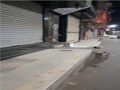 حملة تطهير مكبرة بشوارع مدينة طنطا بعد إغلاق المحلات | صور