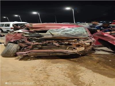 إصابة سائق سيارة ملاكي فى حادث تصادم بالعاشر من رمضان