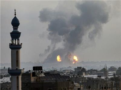انفجار كبير داخل غزة بسبب غارة إسرائيلية