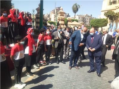 محافظ القاهرة يتفقد الاستعدادات النهائية لإطلاق شعلة اولمبياد الطفل المصري 