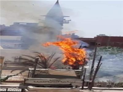 حريق هائل بمتحف أحمد عرابي في الشرقية 