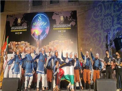 فلسطين تشارك في المهرجان الدولي للفنون التراثية بالقاهرة| صور