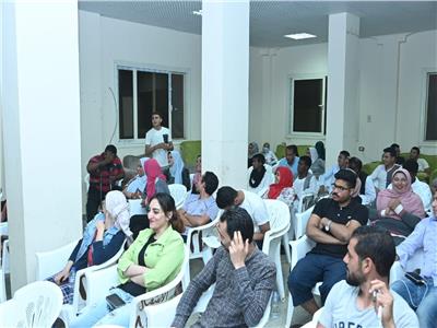 جلسة تعارف للمشاركين في فعاليات القمة الشبابية الثانية لمراكز شباب مصر