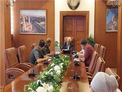 محافظ بورسعيد يناقش تنفيذ التدريب العملى لمجابهة الكوارث «صقر ٨٠»
