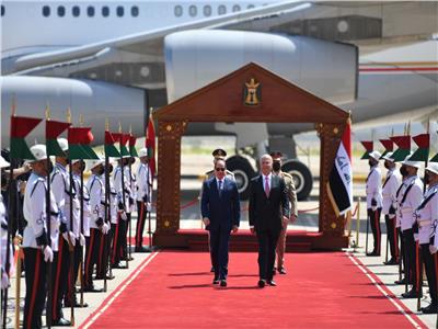 الرئيس السيسي يعود إلى أرض الوطن قادمًا من العراق
