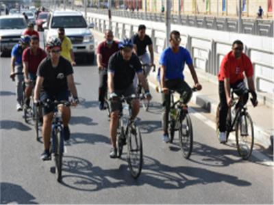 التدريب الأسبوعي للمشروع القومي للدراجات بالدقهلية تحت شعار «رياضتي دراجتي»