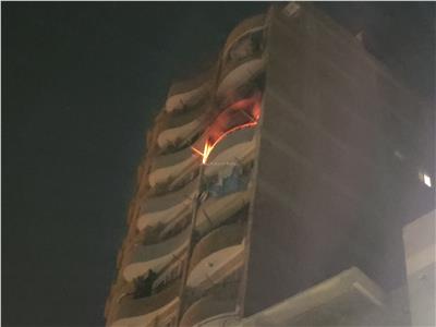 حريق هائل في شقة سكنية بالعمرانية