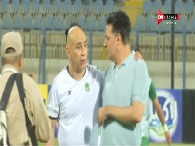 فيديو| حديث ودي بين إيهاب جلال وحسام حسن بعد المباراة