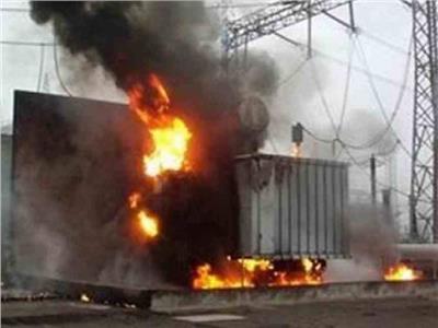 إخماد حريق محول كهرباء في حدائق الأهرام
