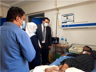 وكيل «صحة المنوفية» في زيارة تفقدية لمستشفى منوف العام