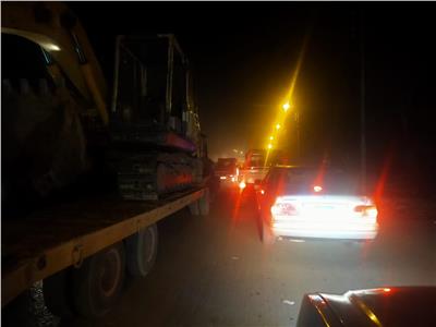 صور| تكدس السيارات بعد تحويل المسارات المرورية بالعجيزي في طنطا