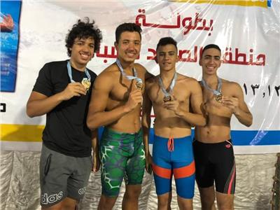 سباحو نادي المنيا يحصدون 95 ميدالية و 6 كؤوس ببطولة الصعيد بالغردقة
