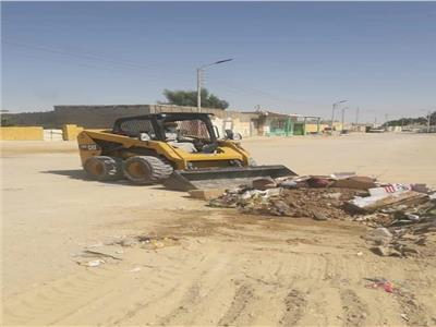 استمرار أعمال رفع مخلفات أضاحي العيد في مدن سيناء