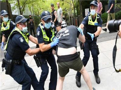 اعتقالات في أستراليا خلال احتجاجات مناهضة لفرض الإغلاق بسبب كورونا  