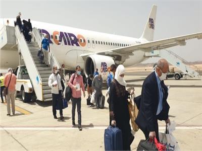 مطار مرسى علم يستقبل  55 رحلة طيران دولية وداخلية من عدة مطارات