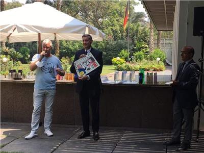سفارة ألمانيا بالقاهرة تودع السفير«نون» بـ«اللي شرب من ميه النيل يرجع لها»
