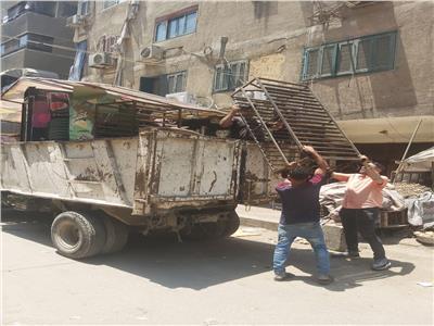رفع 1200 حالة تعدٍ للمحال والمقاهي والمنشآت التجارية في شوارع الجيزة