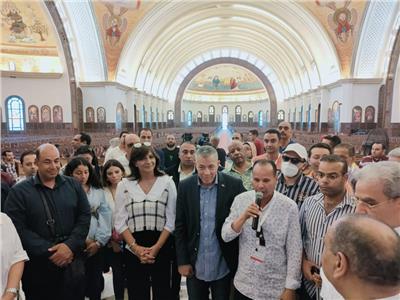  وزيرة الهجرة تتفقد كنيسة «كاتدرائية السيد المسيح» بالعاصمة الإدارية