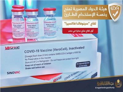 هيئة الدواء تمنح رخصة الاستخدام الطارئ للقاح «سينوفاك- فاكسيرا»