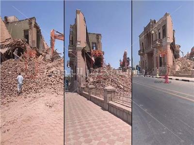 الانتهاء من إزالة قصر توفيق باشا أندراوس بمدينة الأقصر | فيديو