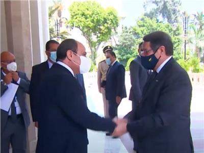 الرئيس السيسي يستقبل الرئيس القبرصي في قصر الاتحادية | فيديو